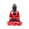statue bouddha thai face rouge et or objet décoration zen spirituelle maison