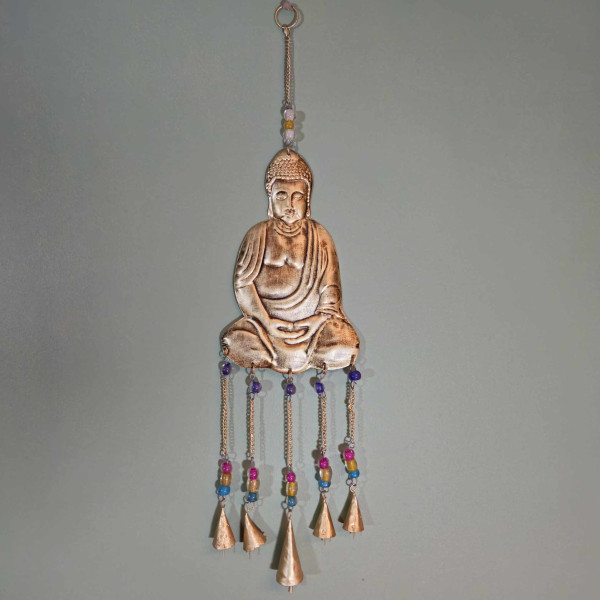 Carillon Indien Bouddha à Clochettes : Harmonie et Sérénité Artisanale