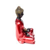 statue bouddha thai profil gauche rouge noir doré déco zen méditation intérieure