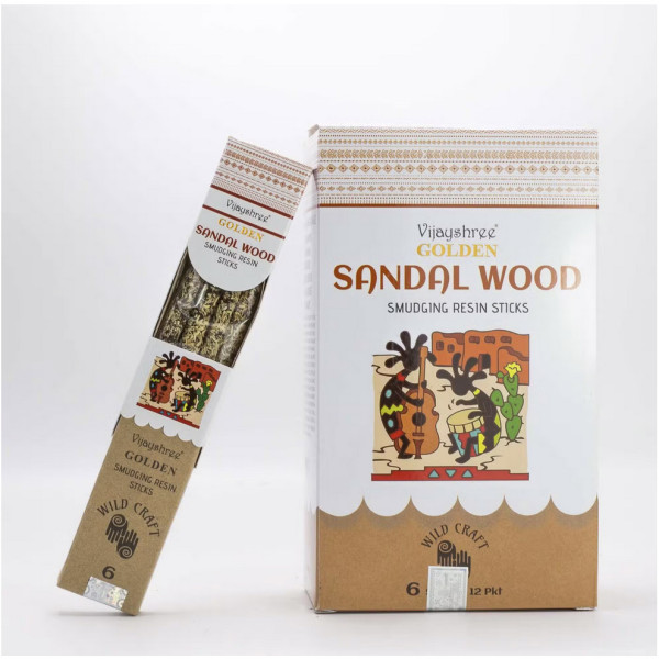 Encens résine Bois de Santal Vijayshree pour relaxation profonde et harmonie spirituelle