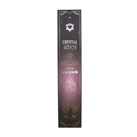Encens Crystal Scents Quartz Rose et Rose pour amour, harmonie émotionnelle et lithothérapie