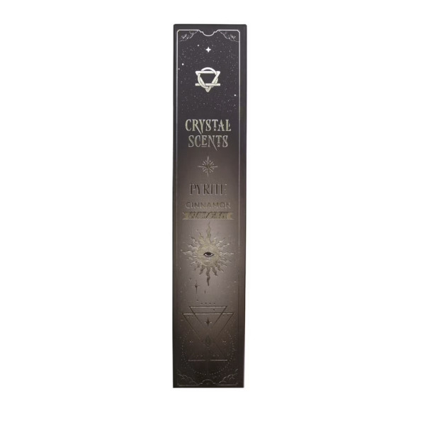 Encens Crystal Scents Pyrite et Cannelle pour concentration, créativité et énergie positive
