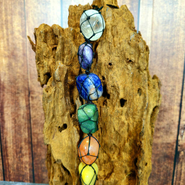 Pendant Arbre de Vie 7 Chakras en Pierres Naturelles Premium