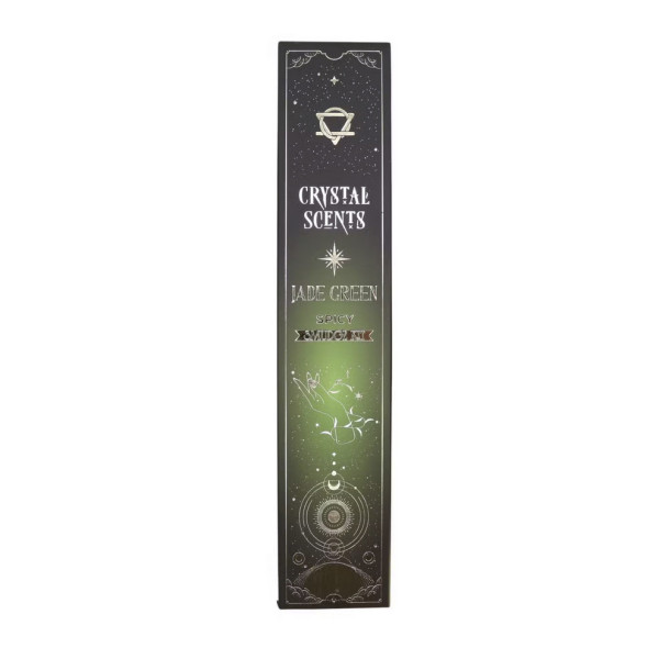 Encens Crystal Scents Jade Verte épicé pour compassion, confiance en soi et intuition - Namaste Visé