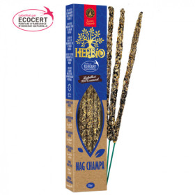 Encens Herbio Nag Champa 100 % naturel certifié Ecocert - bâtons d'encens artisanaux | Namaste Visé