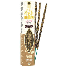 Encens Herbio Vanille 100 % naturel certifié Ecocert avec bâtons d'encens artisanaux