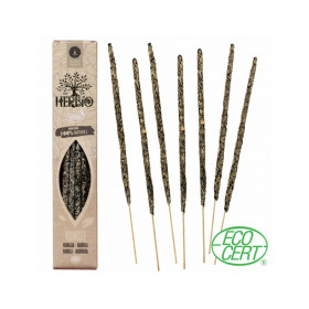 Boîte d'encens Herbio Vanille avec bâtons naturels certifiés Ecocert