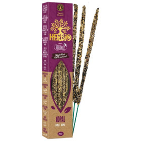 Encens Herbio Copal 100 % naturel certifié Ecocert avec bâtons d'encens artisanaux 20 g