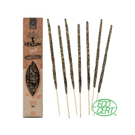 Boîte d'encens Herbio Copal avec bâtons naturels certifiés Ecocert
