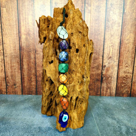 Pendant Hamsa en Pierres Naturelles – Protection et Élégance