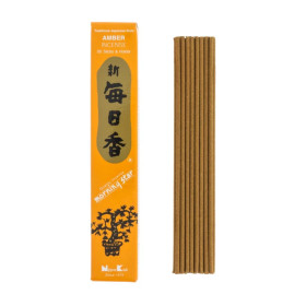 Encens japonais Morning Star Ambre – 50 bâtonnets