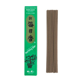 Encens japonais Morning Star Sauge Blanche – 50 bâtonnets