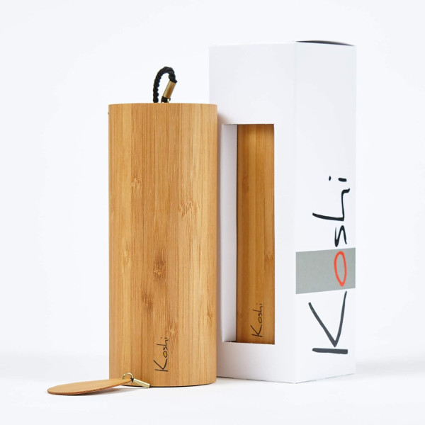 Carillon Koshi Aqua en bambou avec sa boîte d’origine