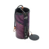 Carillon Zaphir Sufi vu de dessus, finition violette marbrée, cordon noir et attaches cuivrées