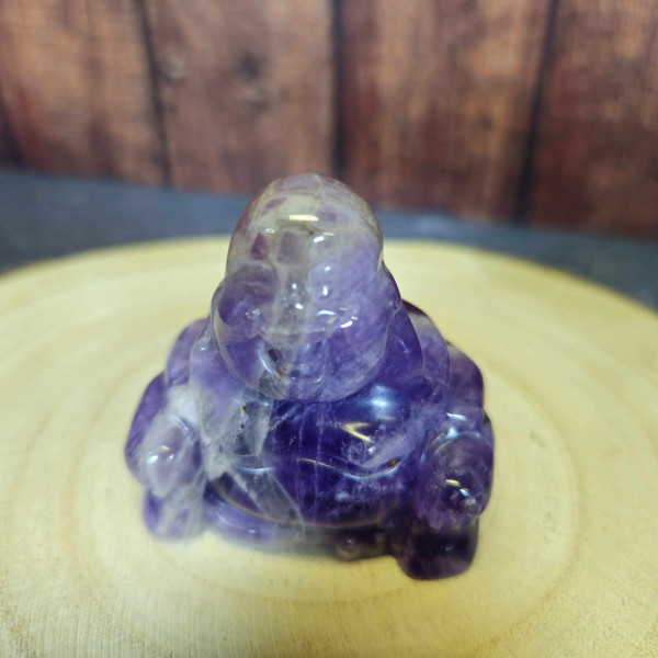 Cadeau idéal : statuette Bouddha en améthyste pour un quotidien serein