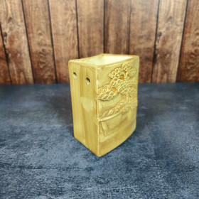 Brûleur de fondants en céramique motif Bonzaï peint à la main