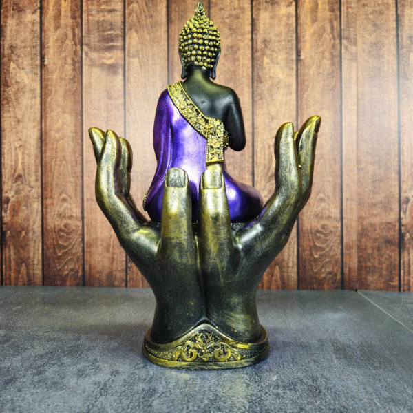 Bouddha en mains en Résine Naturelle – Sérénité et Bien-être