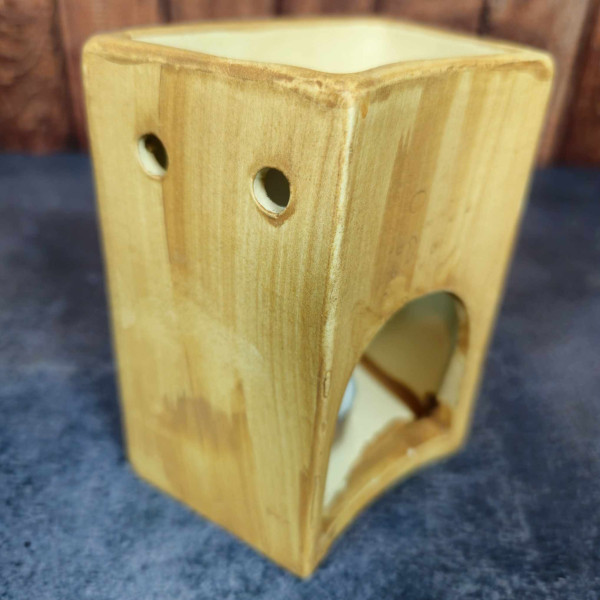 Brûleur de fondants en céramique motif Bonzaï peint à la main