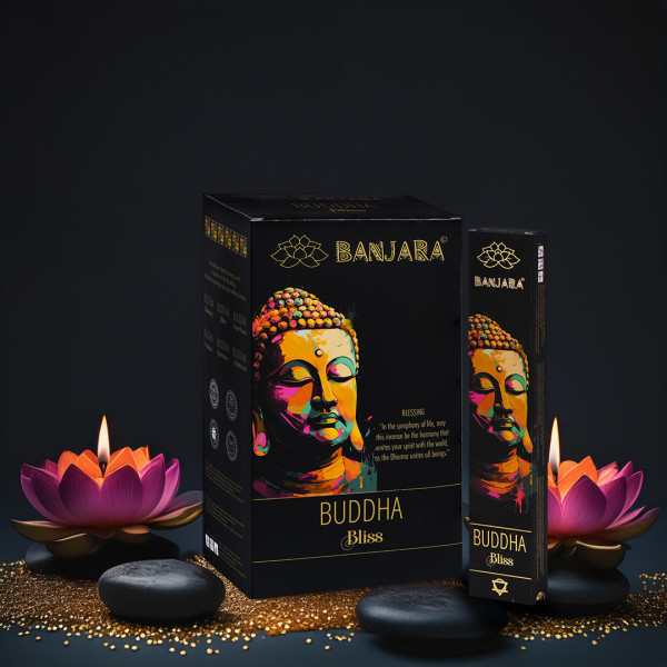 Encens Banjara Bouddha de la Félicité – Joie, Amour & Sagesse Intérieure