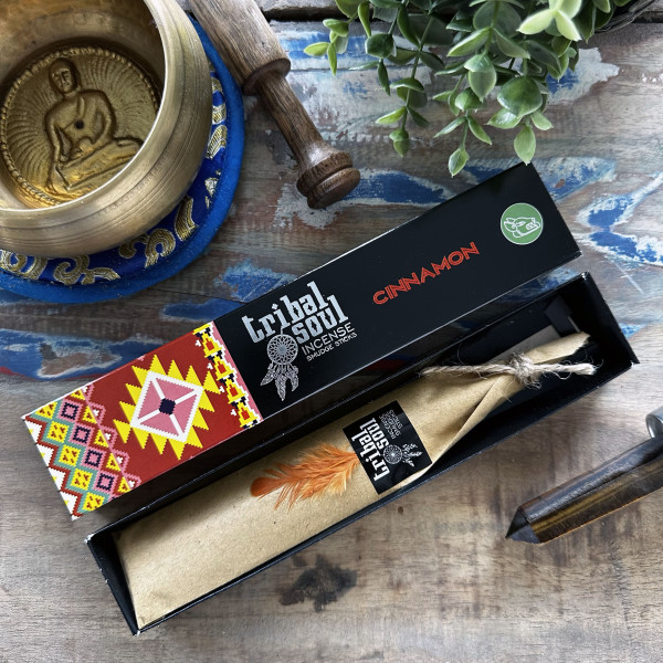 Boîte d’encens Tribal Soul avec plume rituelle incluse