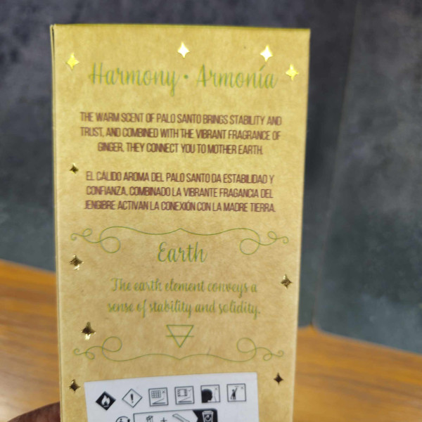Encens Palo Santo Gingembre – Harmonie (Élément Terre)