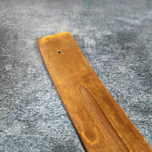 Porte-encens en bois de manguier artisanal
