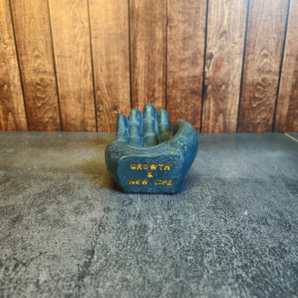 Porte-encens main en béton Croissance & Nouvelle Vie – Symbole de renouveau | Namaste Visé
