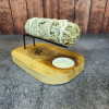 Brûleur de sauge et Palo Santo en bois de teck Yin Yang