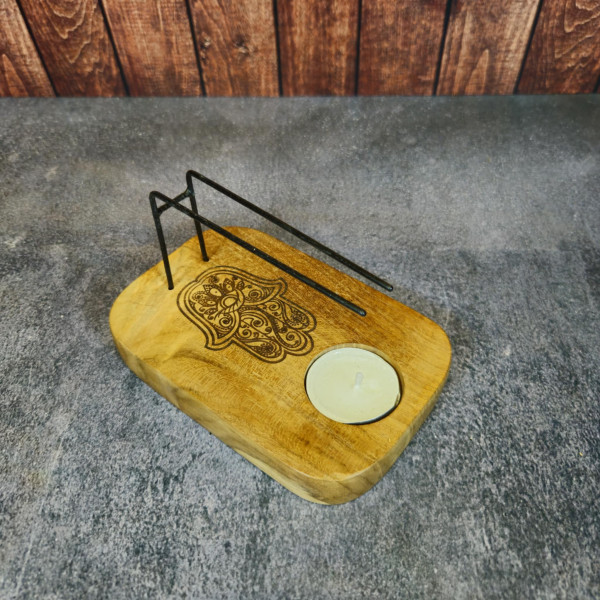 Brûleur de Sauge & Palo Santo Main de Hamsa – Purification et Protection Zen