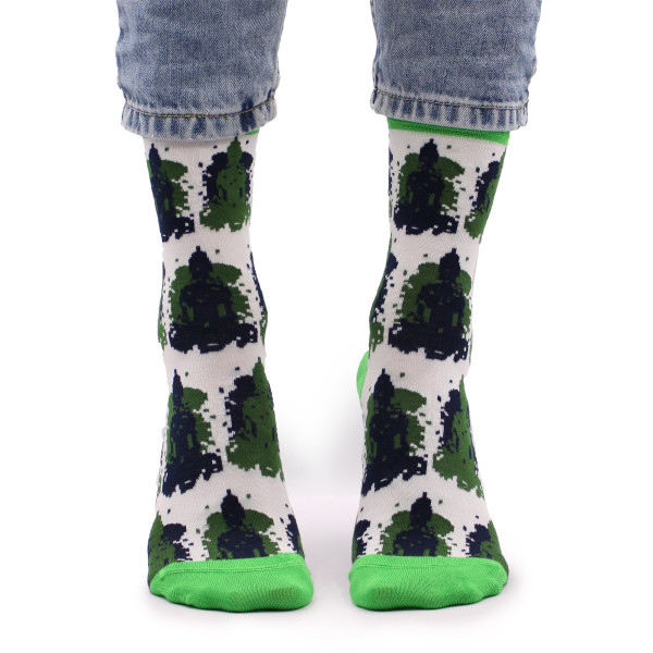 Chaussettes en bambou motifs Bouddha
