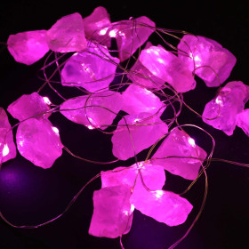 Guirlande lumineuse décorative Quartz Rose