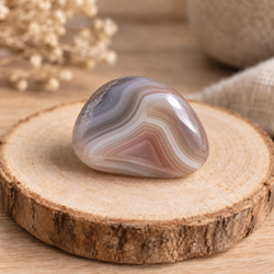 Agate Botswana - pierre roulée